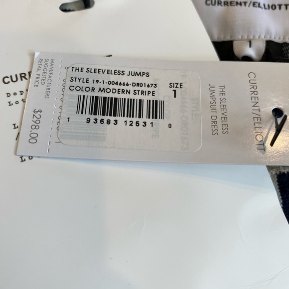 NWT Current Elliott Stripe Jumper Dress Size Small - Picture 11 of 12